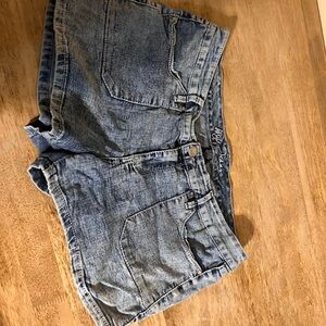 Blue Denim Shorts